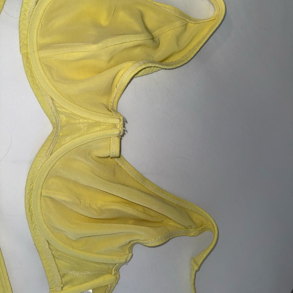 Yellow Textured Bikini - Picture 4 of 7